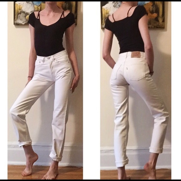 🚫SOLD🚫🌸RARE Vintage 501 White Levi's 29🌸 - Picture 4 of 6