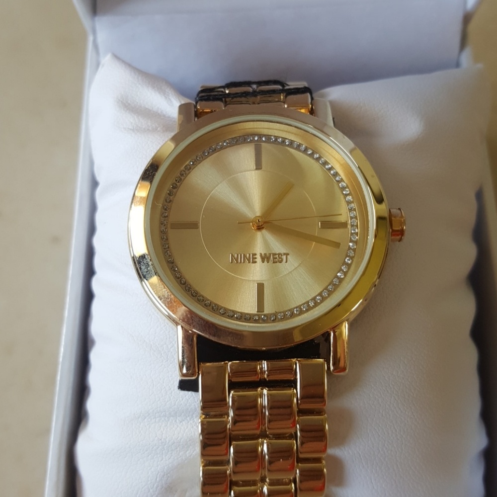 Nine West gold tone watch