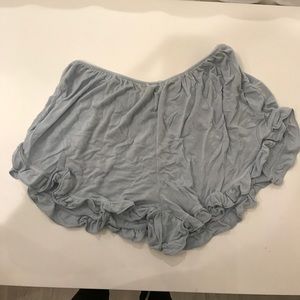 Brandy Melville Light blue ruffled shorts