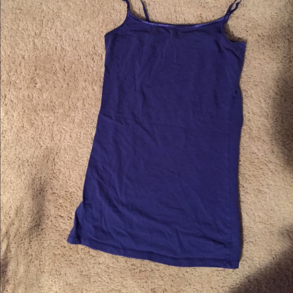 long purple tank top