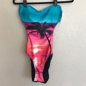 Forever 21 One Piece Backless Bathing Suite
