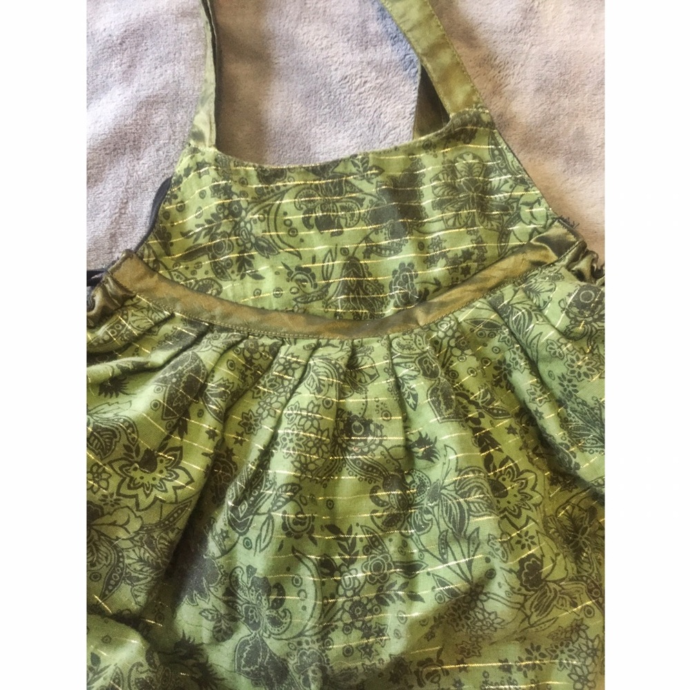 Cute green boho purse