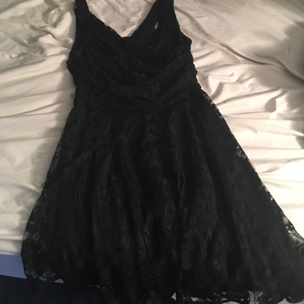 Express Black lacy cocktail dress
