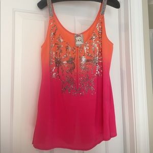 Yoana Baraschi ombré top with sequence.