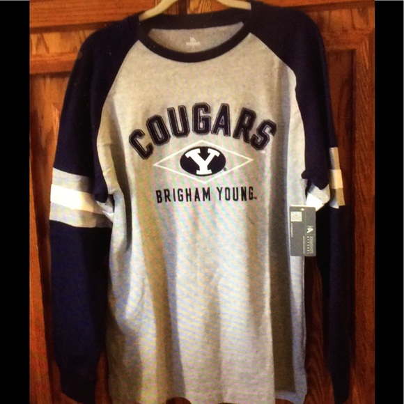 NWT -BYU COUGARS HEAVY DUTY SWEATSHIRT/JERSEY - Picture 2 of 6