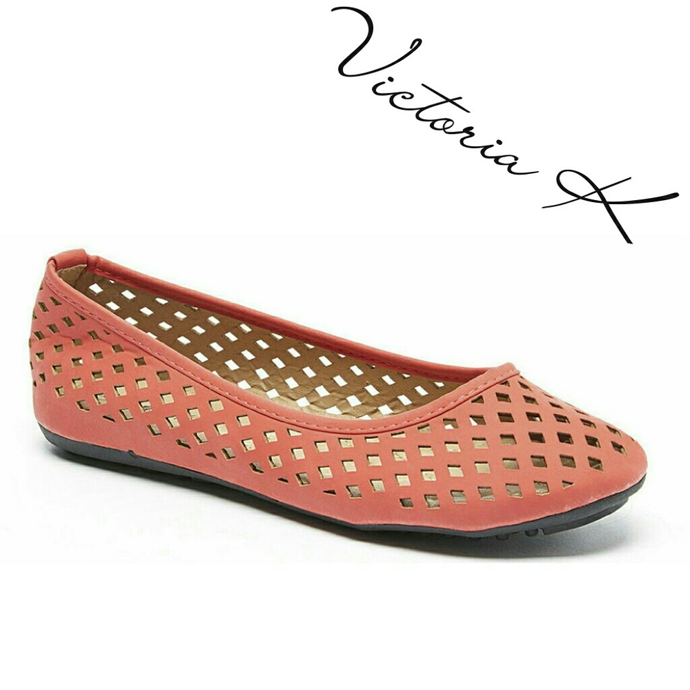 Victoria K Women Ballet Flats, b-1812, Red - Picture 1 of 2