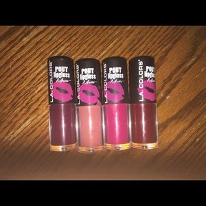 Set of four la colors matte lip creams