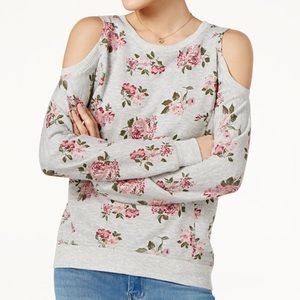 Cold shoulder pullover