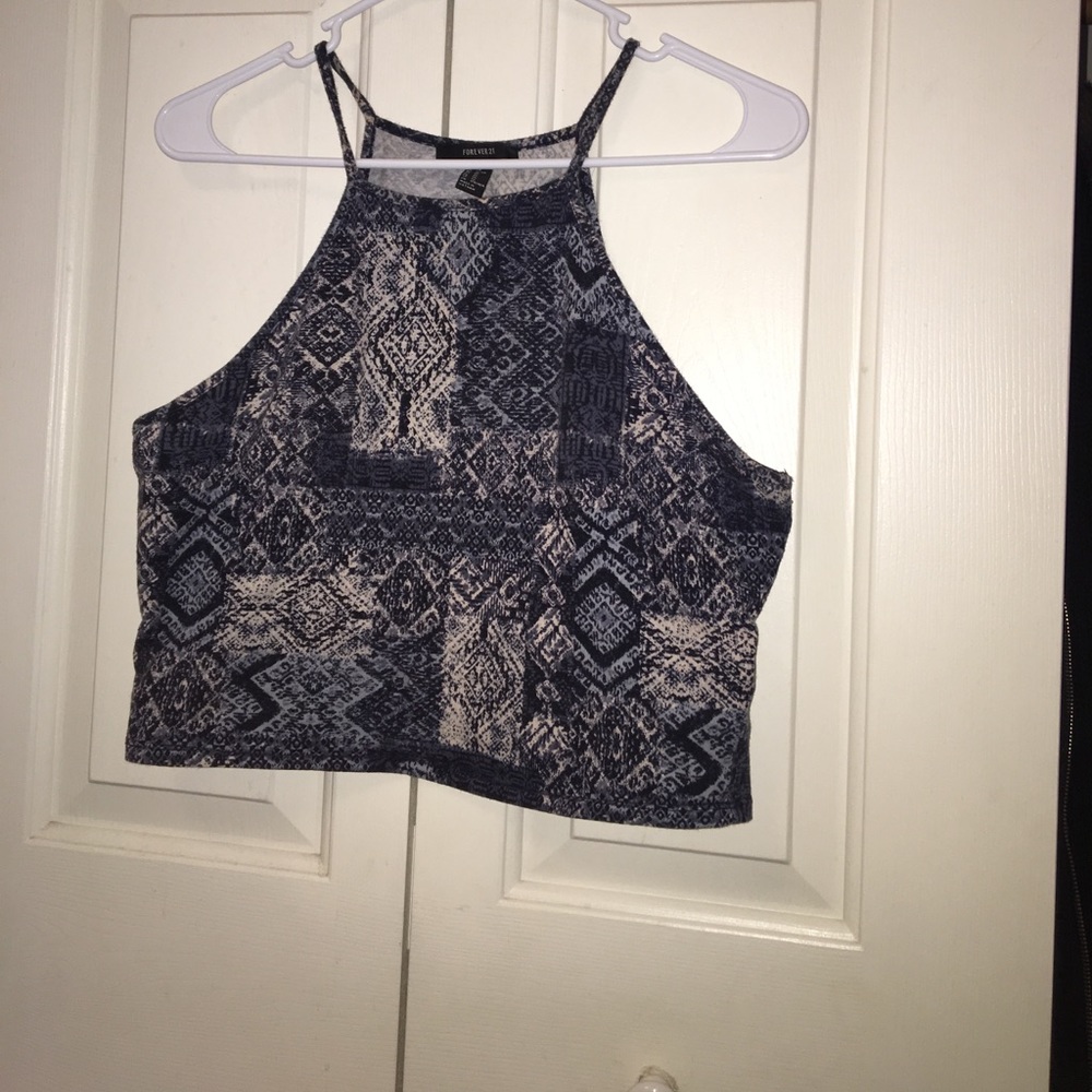 High knack cropped top