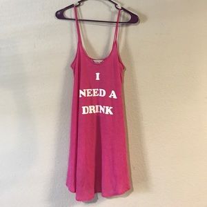 Wildfox pink I need a drink tunic Top