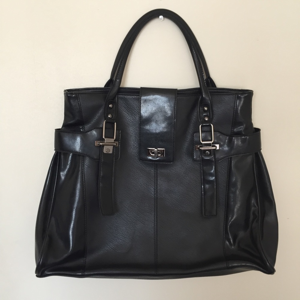 Leather black bag