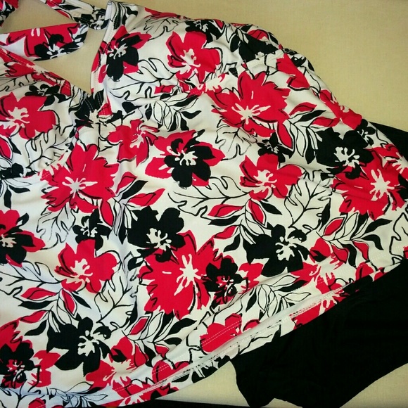 Catalina Other - NWOT Floral Tankini Swim suit 16W