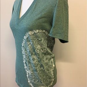 Day of the Dead Deep V Neck tee