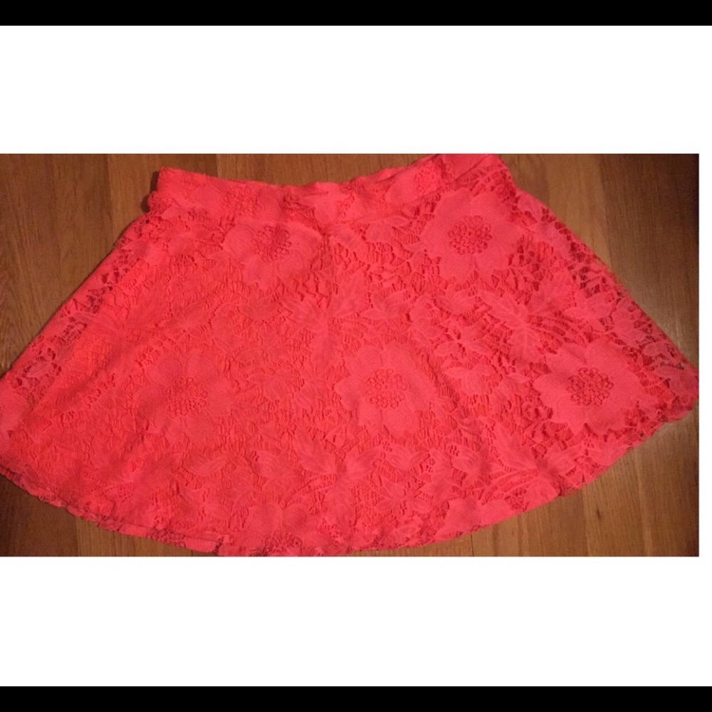 Laced Floral Skirt
