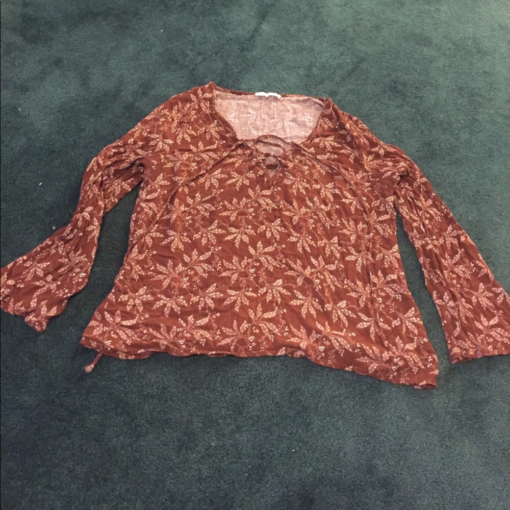 Boho Lace Up Bell Sleeves