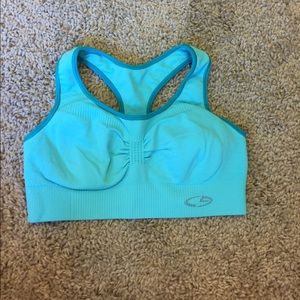 Blue Champion padded sports bra