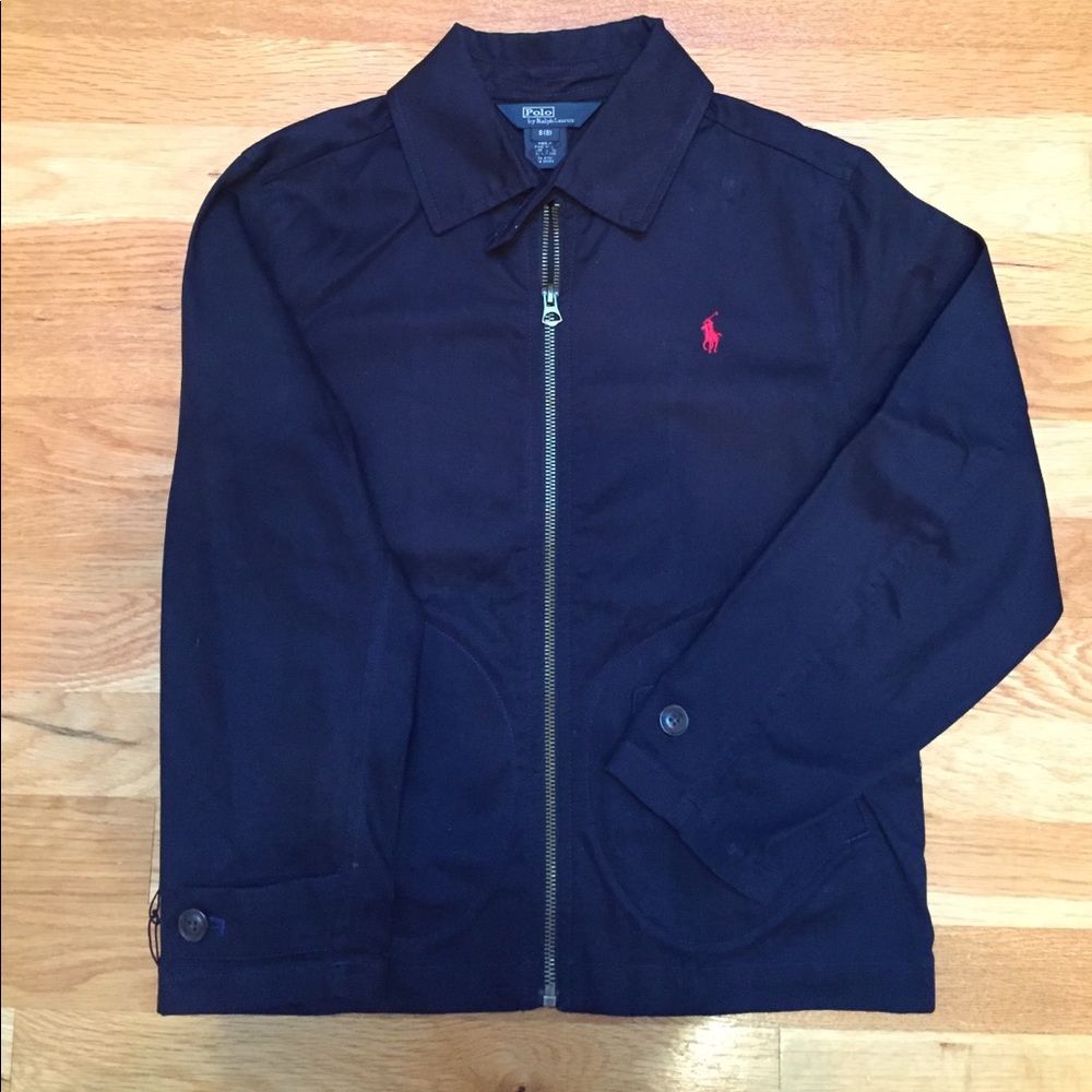 Boys EUC Polo Ralph Lauren Blue Jacket