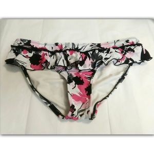 KENNETH COLE NEW YORK Pink & Black Bikini Bottoms