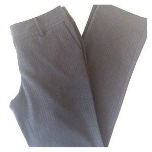 Gray pinstripe slacks