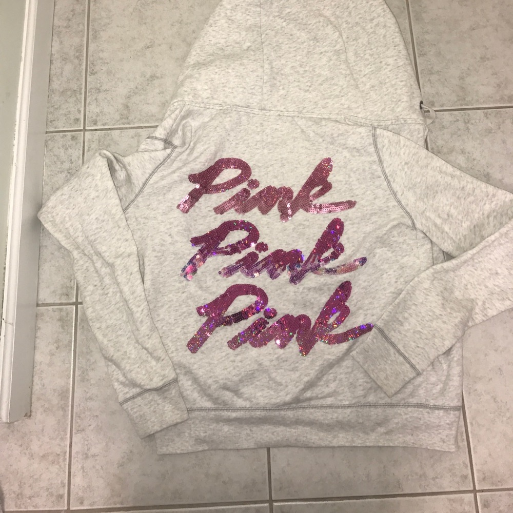 Victoria's Secret PINK sequin zip up
