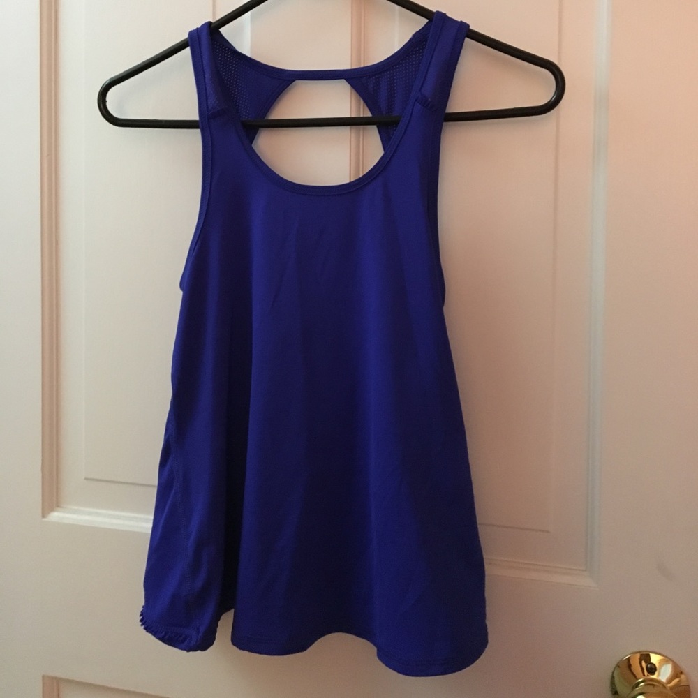 American Eagle electric blue workout or yoga tank