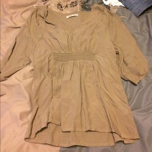 Brown dress shirt