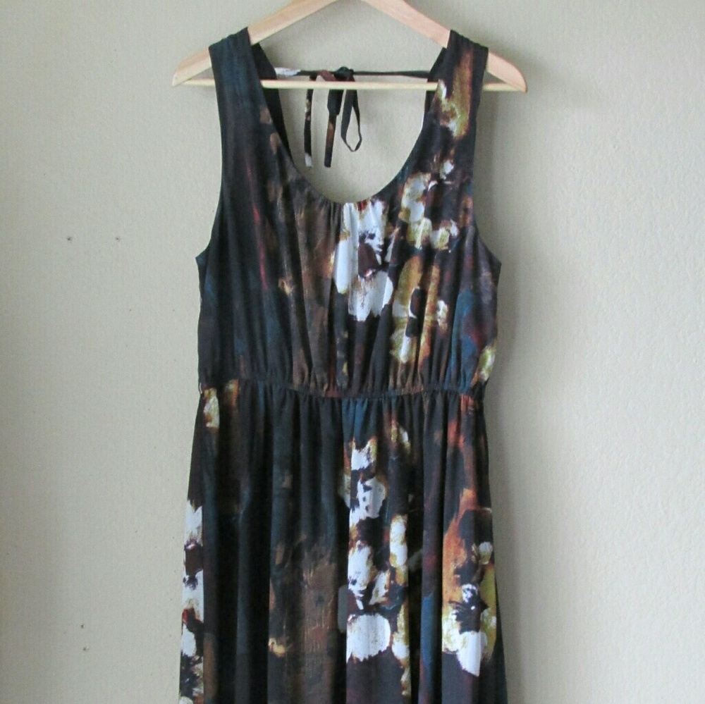 Plus Size Maxi Floral Boho Dress XL