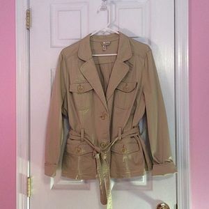 St. John's Bay Tan Coat Size XL- With Tags!