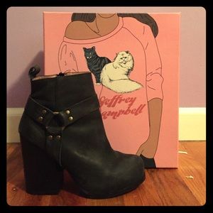 Jeffrey Campbell Rum Moto Boots