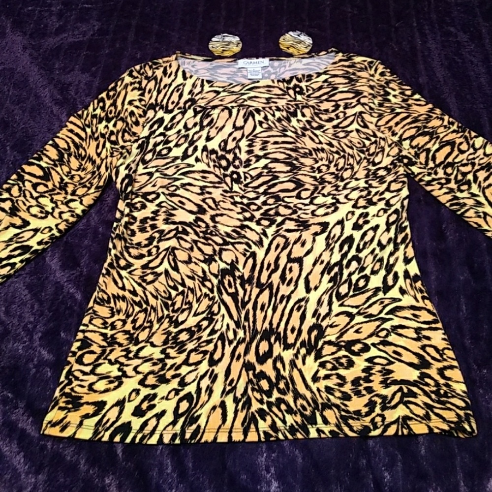 Zebra Print Top