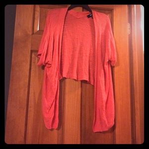 Salmon/ pink orange cardigan