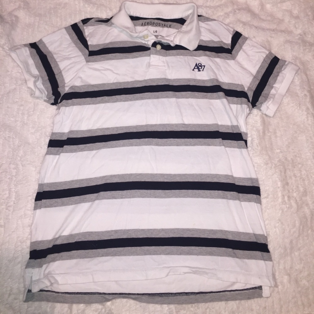 Aeropostale Striped Polo
