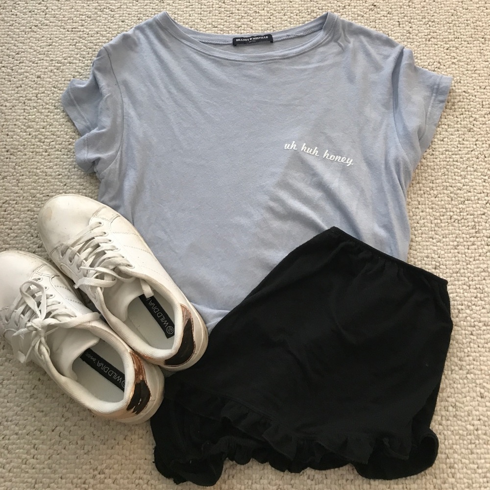 Uh huh honey cropped tee