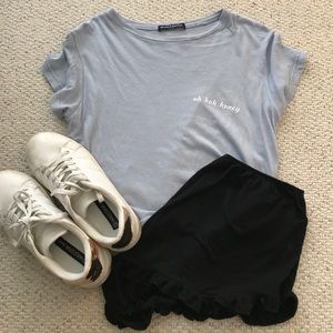 Uh huh honey cropped tee