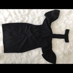 Choker off the shoulder bodicon dress