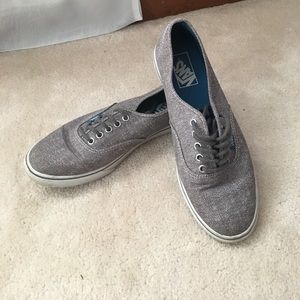 Grey and White Textured Vans