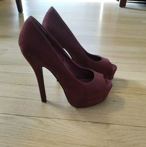 Forever 21 peep toe platform heels
