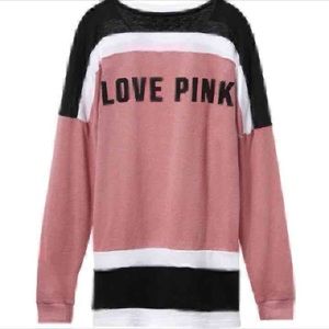 VS PINK varsity crew size XS