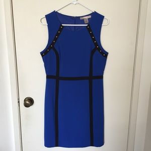 Electric blue dress with studs