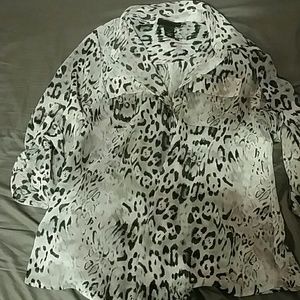 Cheetah Pattern Button Down