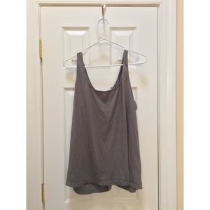 Grey basic tank top