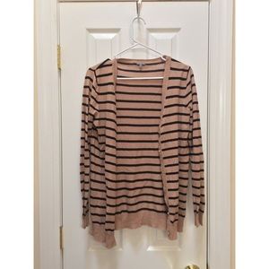 Brown and black striped cardigan