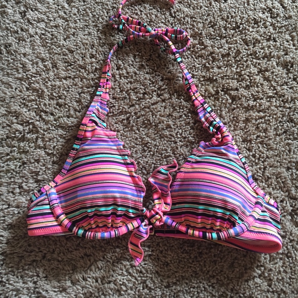 victoria's secret striped bikini top