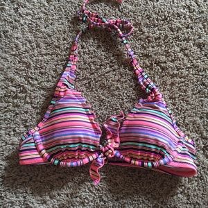 victoria's secret striped bikini top