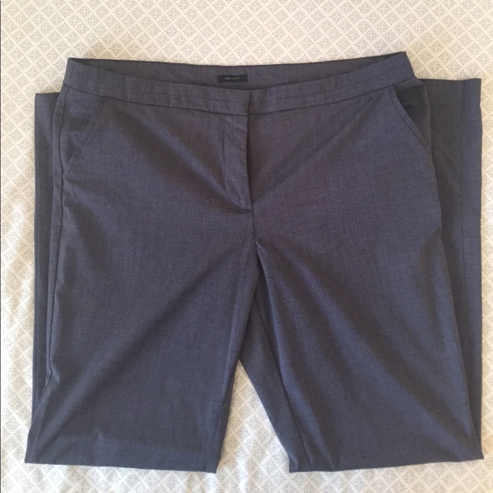 Slate blue slacks
