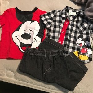 3 piece Mickey 6 month old boys outfit