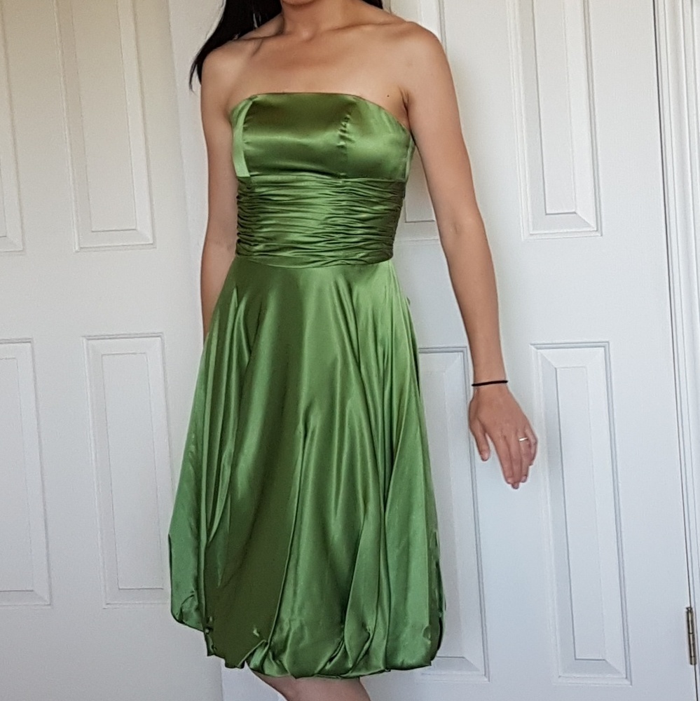 Green bridesmaid dress