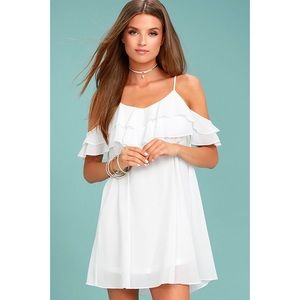*NWOT* LULU's off-the-shoulder dress