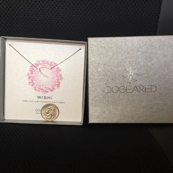 DOGEARED Wish Wishbone Necklace Sterling Silver - Picture 3 of 4