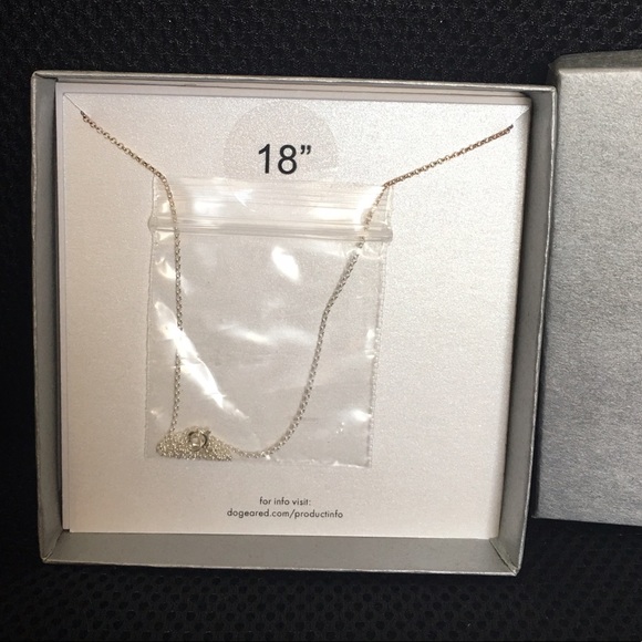 DOGEARED Wish Wishbone Necklace Sterling Silver - Picture 4 of 4